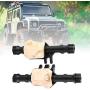 Drfeify Rear Axle Housing, 1/10 RC Metal Front Rear Axle Housing Cover Rear Axle Housing Compatible with Traxxas TRX4(Black)