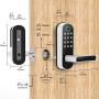 Sifely Keyless Entry Door Lock, Keypad Door Lock, Keyless Door Lock, Fingerprint Door Lock, Biometric Door Lock, Keypad Entry Door Lock, Passcode Code Door Lock, Digital Smart Door Lock (Smart Lock)