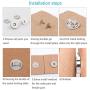 Magnetic Buttons,ZERHOK 30 Sets Magnetic Snap Fasteners Metal Bag Clasps Sewing Accessory for Leather Coat Jacket Windbreaker Purse Handbag Backpack Craft Making(3 Colours,14mm/18mm)