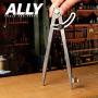 ALLY Tools 8 Inch Precision Wing Divider Scribe Tool/Woodworking Compass with Pencil Holder INCLUDES Two Pencils and Pencil Sharpener Ideal for Circles, Woodworking Compass, Metal, and Leather