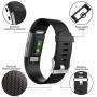 Fondenn Bands Compatible with Fitbit Charge 2 for Women and Men (4 Pack), Classic Adjustable Soft Silicone Sport Strap Replacement Wristband for Fitbit Charge 2