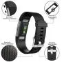 Fondenn Bands Compatible with Fitbit Charge 2 for Women and Men (4 Pack), Classic Adjustable Soft Silicone Sport Strap Replacement Wristband for Fitbit Charge 2