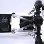 Fauge Metal Chassis Pull Rods Drag Link Suspension Link Mount for MN D90 D91 D99 MN90 MN99S 1/12 RC Car Upgrade Parts,Black