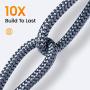 2-Pack USB C Cable 3.1A Fast Charge, AINOPE [6.6ft+6.6ft] USB Type C Cable Right Angle, Durable Nylon Braided USB A to USB C Cord Compatible Galaxy S20 Note 9 8 S9 S8 Plus S10, V30,V20,G6