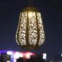 Kurala 2 Pack Hanging Solar Lanterns Solar Lights Waterproof Metal Garden Patio Lawn Outdoor Decoration