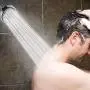 Shower Head High Pressure Rain Fixed Showerhead Rainfall 5-Setting with Adjustable Metal Swivel Ball Joint - Relaxed Shower Experience Even at Low Water Flow & Pressure Aisoso Shower Head High Pressure Rain Fixed Showerhead Rainfall 5-Setting with Adjustable Metal Swivel Ball Joint - Relaxed Shower Experience Even at Low Water Flow & Pressure Aisoso