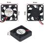 Treedix 2pcs Brushless Cooling Fan Heatsink Cooler Radiator Connector Separating Terminal Interface 3.3V 5V Compatible with Raspberry Pi 3/3B+