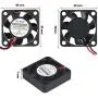 Treedix 2pcs Brushless Cooling Fan Heatsink Cooler Radiator Connector Separating Terminal Interface 3.3V 5V Compatible with Raspberry Pi 3/3B+