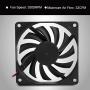 Pomya CPU Cooler 2pcs 8cm 12V CPU Cooling Fan CPU Fans Heat Sink Silent Mute Cooler for Computer PC
