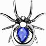 ETRY Christmas Phone Ring Stand Finger Holder, Spider Luxury Diamond, 360 Rotation Metal Ring Grip Animal Emo Hardcore Style - Compatible with All Smartphones and Tables