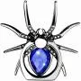 ETRY Christmas Phone Ring Stand Finger Holder, Spider Luxury Diamond, 360 Rotation Metal Ring Grip Animal Emo Hardcore Style - Compatible with All Smartphones and Tables