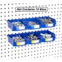 Right Arrange Pegboard Bins - 12 Pack Blue - Hooks to Any Peg Board - Organize Hardware, Accessories, Attachments, Workbench, Garage Storage, Craft Room, Tool Shed, Hobby Supplies, Small Parts Right Arrange Pegboard Bins - 12 Pack Blue - Hooks to Any Peg Board - Organize Hardware, Accessories, Attachments, Workbench, Garage Storage, Craft Room, Tool Shed, Hobby Supplies, Small Parts