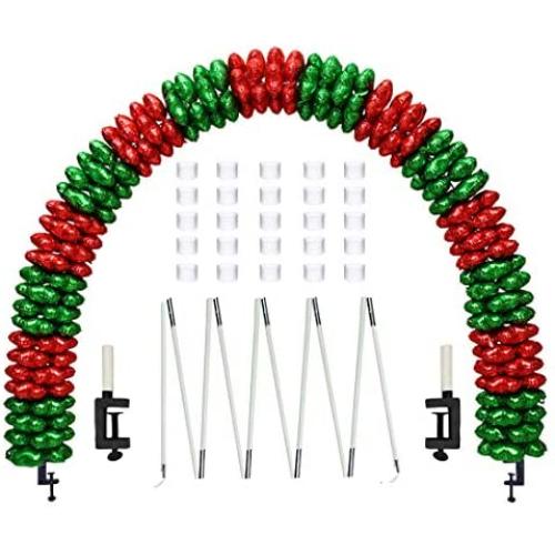 Table Balloon Arch Kit for Different Table Adjustable Balloon Arches Stand for Weddings & Birthday & Christmas Decoration (White)