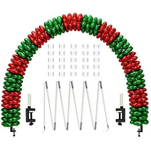 Table Balloon Arch Kit for Different Table Adjustable Balloon Arches Stand for Weddings & Birthday & Christmas Decoration (White)