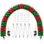 Table Balloon Arch Kit for Different Table Adjustable Balloon Arches Stand for Weddings & Birthday & Christmas Decoration (White)