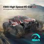 RC Cars, High Speed Remote Control Car, All Terrain Electric Remote Control Off Road Monster Truck, 1:18 Scale 2.4Ghz Radio 4WD Fast 30+ MPH RC Car, with 2 Rechargeable Batteries, Gift for Boys Adults