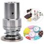 Fabric Cover Button Mold, Round Bread Shape Press Mold Tool for Hand Press Machine DIY Buttons(20L)