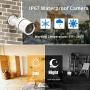 OHWOAI 【2021 Update.Audio】 Security Camera System Wireless, 1TB Hard Drive Pre-Install 8 Channel 1080P NVR, 8PCS 1080P 2.0MP CCTV WI-FI IP Cameras for Homes, HD Surveillance Video Security System.