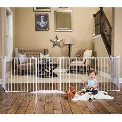 Regalo 192-Inch Super Wide Adjustable Baby Gate and Play Yard, 4-In-1, Bonus Kit, Includes 4 Pack of Wall Mounts