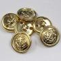 11 Pieces Metal Blazer Button Set - Naval Anchor Crest - for Blazer, Suits, Sport Coat, Uniform, Jacket (Gold)