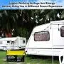 2Pack 12V200Ah LiFePO4 Deep Cycle Lithium Iron Phosphate RV Rechargeable Battery Built-in100A BMS 2560Wh 2000~5000 cycles Low Self-Discharge Safer Widely Used In Solar/Wind Marine Camper Outdoor
