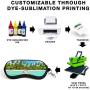 RYTOO Sublimation Blank Glasses Case - Neoprene Sunglasses Eyeglass Shades Soft Pouch with Metal Clip DIY Bulk Personalize Customize for Transfer Heat Press Printing Crafts 7 x 3.4 inches (White, 10)