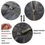 Zpsolution Zipper Pull Tab Replacement Metal Zipper Handle Mend Fixer for Suitcases Luggage Jacket Backpacks Coat Boots