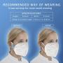 Hotodeal KN95 Mask Safety Mask Comfort Breathable Mask Headband Style