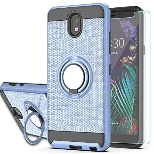 YmhxcY Compatible for LG Escape Plus Case,LG Arena 2/LG K30 2019/LG Journey LTE/LG X2 2019 Case,360 Degree Rotating Ring & Bracket Dual Layer Shock Bumper Cover for LG K30 2019-ZH Metal Slate YmhxcY Compatible for LG Escape Plus Case,LG Arena 2/LG K30 2019/LG Journey LTE/LG X2 2019 Case,360 Degree Rotating Ring & Bracket Dual Layer Shock Bumper Cover for LG K30 2019-ZH Metal Slate