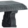 Arcadia Garden Products BE01 Fiberclay Garden Bench, Stone Black