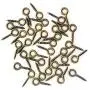 IDEALSV Small Screw Eyes Pin Hook Eyelets Screw Threaded Key Chain Hooks 12 x 5mm Mini Screw Eyes Pin Hoop for Jewelry Making Bronze 300 Pack IDEALSV Small Screw Eyes Pin Hook Eyelets Screw Threaded Key Chain Hooks 12 x 5mm Mini Screw Eyes Pin Hoop for Jewelry Making Bronze 300 Pack