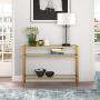 Henn&Hart Console Table, 42'', Gold