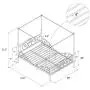 DHP Metal Canopy Bed with Sturdy Bed Frame - Full Size (Gold) DHP Metal Canopy Bed with Sturdy Bed Frame - Full Size (Gold)