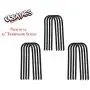 Urbalabs 12'' Inch Rebar Trampoline Stakes Extra Heavy Duty Metal Steel High Wind Ground Anchors 3/8 Inch Round Chisel Point Tips Universal Size Anti Rust in Black Urbalabs 12'' Inch Rebar Trampoline Stakes Extra Heavy Duty Metal Steel High Wind Ground Anchors 3/8 Inch Round Chisel Point Tips Universal Size Anti Rust in Black