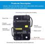 WOHHOM 100 Amp Circuit Breaker DC 12V -48V Waterproof 30A-300A Manual Reset Fuse Inverter for Trolling Motor Auto Car RV Marine Boat Current Overload Protection (100A)