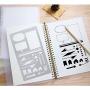 20 PCS Journal Stencil Plastic Planner Set for Journal Notebook Diary Scrapbook DIY Drawing Template Journal Stencils 4x7 Inch