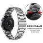 TRUMiRR No Gap Band for Galaxy Watch 46mm / Gear S3 with Solid Clips, Quick Release Stainless Steel Watchband Hand Detach Strap Wristband for Samsung Galaxy Watch 46mm R800/Gear S3 Classic/Frontier
