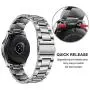 TRUMiRR No Gap Band for Galaxy Watch 46mm / Gear S3 with Solid Clips, Quick Release Stainless Steel Watchband Hand Detach Strap Wristband for Samsung Galaxy Watch 46mm R800/Gear S3 Classic/Frontier