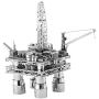 Fascinations Metal Earth Off Shore Oil Rig & Oil Tanker Gift Box Set 3D Metal Model Kit