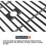 Hongso Cast Iron Cooking Grid Grates Replacement Parts for Brinkmann 810-3820-S, 810-3821-F, 810-3821-S, Dyna-Glo DGP350NP and Master Forge MFA350CNP Gas Grill Models, 17 5/8 Inch, Set of 2 (PCG222) Hongso Cast Iron Cooking Grid Grates Replacement Parts for Brinkmann 810-3820-S, 810-3821-F, 810-3821-S, Dyna-Glo DGP350NP and Master Forge MFA350CNP Gas Grill Models, 17 5/8 Inch, Set of 2 (PCG222)