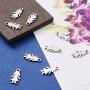 Airssory 10 Pieces 304 Stainless Steel Metal Girl Charms Silhouette Female Figure Charming Pendant for Girlfriend Boyfriend Bracelet Necklace Earrings Jewelry Making DIY Findings - 14mm