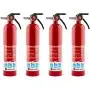 First Alert HOME1 Rechargeable Home Fire Extinguisher 4-Pack, Red | UL Rated 1-A:10-B:C | All-Metal Fire Extinguisher with Pull Pin & Safety Seal | U.S. Coast Guard Approved for Marine Use First Alert HOME1 Rechargeable Home Fire Extinguisher 4-Pack, Red | UL Rated 1-A:10-B:C | All-Metal Fire Extinguisher with Pull Pin & Safety Seal | U.S. Coast Guard Approved for Marine Use
