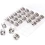 LIGONG 25 Pieces Metal Sewing Machine Bobbins with Storage Case