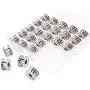 LIGONG 25 Pieces Metal Sewing Machine Bobbins with Storage Case LIGONG 25 Pieces Metal Sewing Machine Bobbins with Storage Case