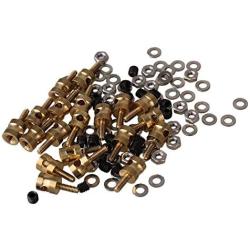 Mxfans 20pcs Metal 2 MM Pushrod Linkage Stopper for RC Airplane Helicopter with Screw and Nut