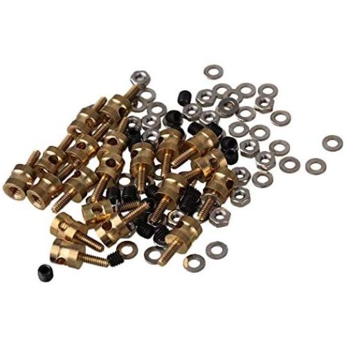 Mxfans 20pcs Metal 2 MM Pushrod Linkage Stopper for RC Airplane Helicopter with Screw and Nut