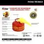 Eagle UI-20-FS Red Galvanized Steel Type 1 Gasoline Safety Can with Funnel, 2 gallon Capacity, 9.5'' Height, 11.25'' Diameter Eagle UI-20-FS Red Galvanized Steel Type 1 Gasoline Safety Can with Funnel, 2 gallon Capacity, 9.5'' Height, 11.25'' Diameter