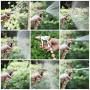 ESOW Garden Hose Nozzle, 100% Heavy Duty Metal Spray Gun with Full Brass Nozzle, 4 Watering Patterns Watering Nozzle- High Pressure Pistol Grip Sprayer for Watering Plants, Car Wash and Showering Dog