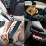 Car Seat Belt Extender, Adjustable Seat Belt Extender Seat Safety Belt, 7 Inch, 8 Inch Type A Metal Tongue Seatbelt Extender Car Buckles for Most Cars (9-30 Inch, Black)