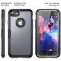 YOUMAKER Designed for iPhone 8 Case & iPhone 7 Case, Full Body Rugged with Built-in Screen Protector Heavy Duty Protection Slim Fit Shockproof Cover for Apple iPhone 8 4.7 Inch - Black